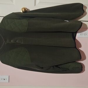 Cabela's Green Quilted Pullover Sweater